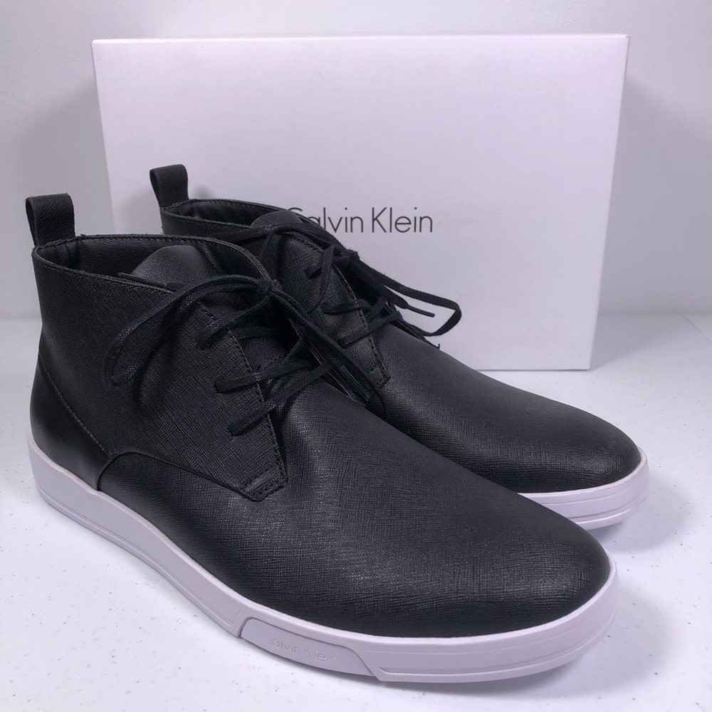 CALVIN Klein Men’s Bain Saffiano Sneaker Shoes
